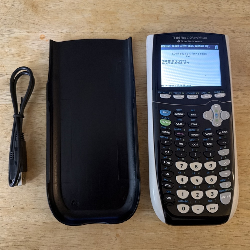 Texas Instruments TI-84 Plus C Silver Edition Graphing Calculator Charger Cable